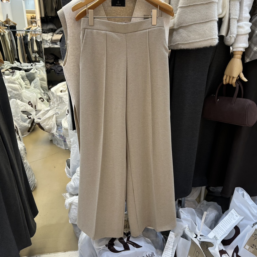 SANS東大門㊣代購女裝新款推薦真品職業25秋冬休閑休閑褲加絨SANS休閑褲圖色2