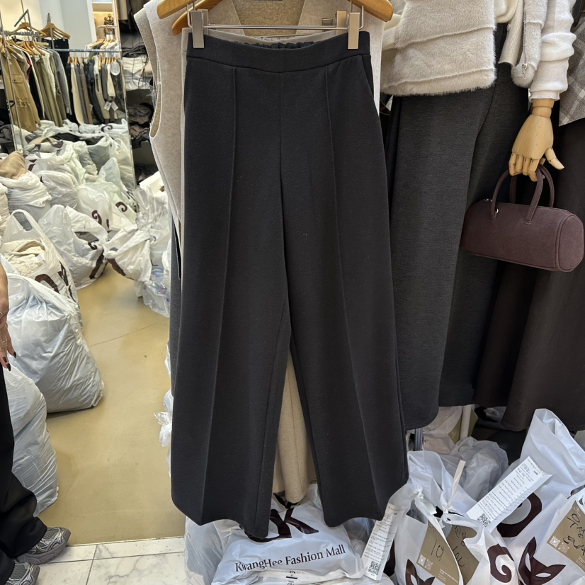 SANS東大門㊣代購女裝新款推薦真品職業25秋冬休閑休閑褲加絨SANS休閑褲圖色4