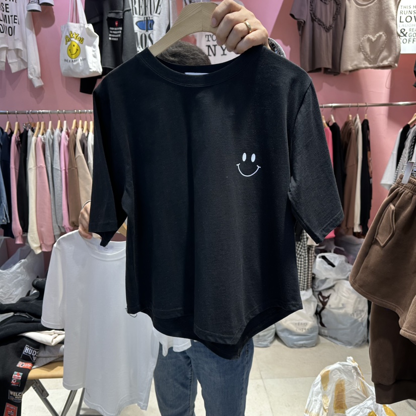 K STORY東大門㊣直郵女士新款休閑時尚真品25秋冬人氣熱賣T恤K STORYT恤圖色2