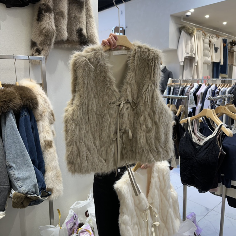 HIPTIQUE韓國直郵㊣女士新款職業熱賣人氣25秋冬真品馬甲兔子HIPTIQUE馬甲圖色2