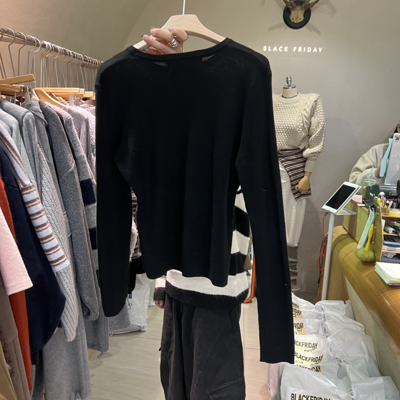 BLACKFRIDAY韓國直郵㊣女士新款25秋冬熱賣休閑時尚推薦針織衫BLACK FRIDAY針織衫