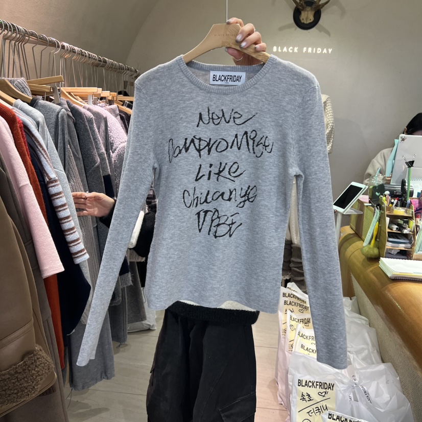 BLACKFRIDAY韓國直郵㊣女士新款25秋冬熱賣休閑時尚推薦針織衫BLACK FRIDAY針織衫圖色2