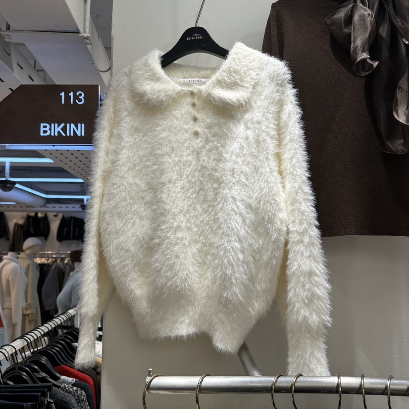 BIKINI東大門㊣代購女士新款25秋冬推薦時尚熱賣職業針織衫BIKINI針織衫圖色1