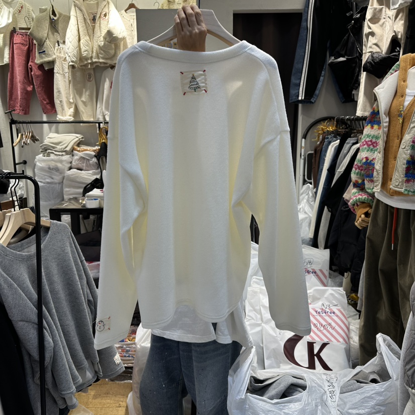 YESFREE韓國代購㊣女裝新品休閑職業真品人氣25秋冬長袖T恤YESFREE長袖T恤