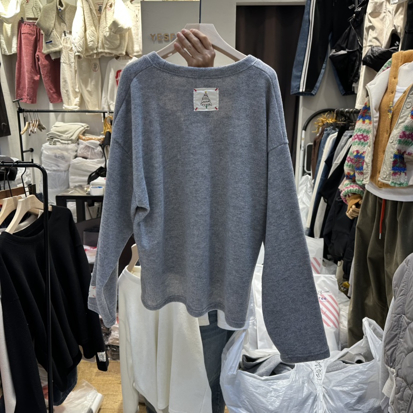YESFREE韓國代購㊣女裝新品休閑職業真品人氣25秋冬長袖T恤YESFREE長袖T恤