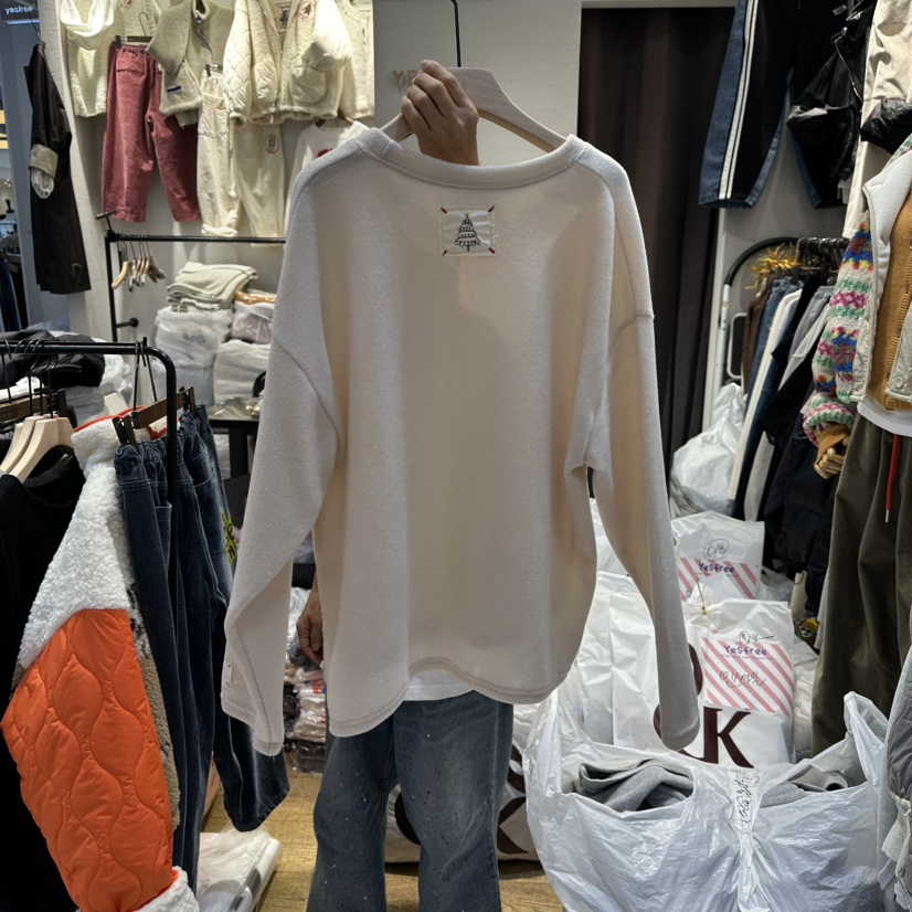 YESFREE韓國代購㊣女裝新品休閑職業真品人氣25秋冬長袖T恤YESFREE長袖T恤