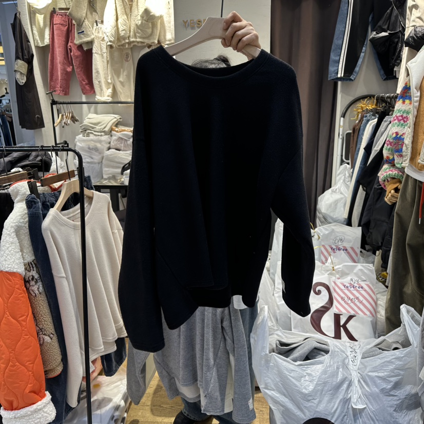 YESFREE韓國代購㊣女裝新品休閑職業真品人氣25秋冬長袖T恤YESFREE長袖T恤圖色4