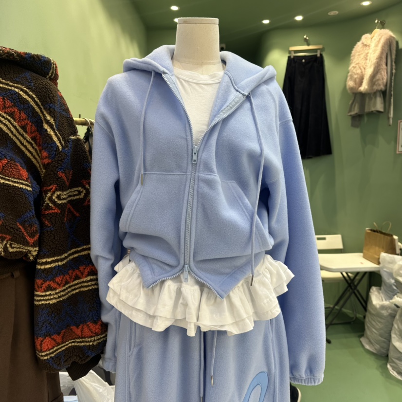 ROMANTIC NEWYORK東大門㊣實拍女裝新款時尚衛衣不含內搭加絨ROMANTIC NEWYORK衛衣圖色1