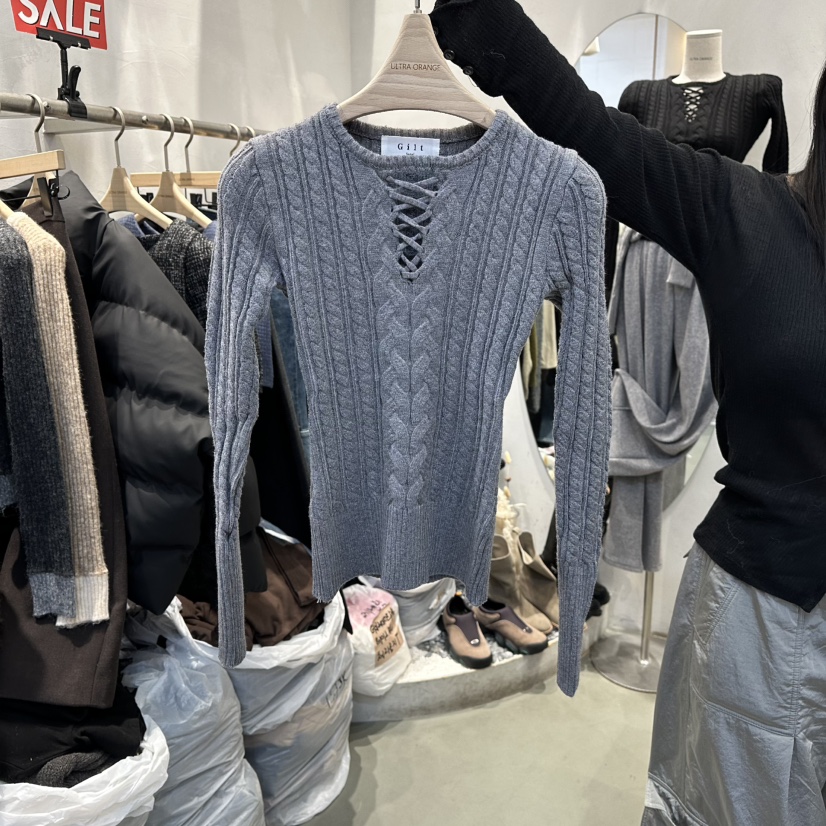 ULTRAORANGE韓國直郵㊣女士新品推薦真品時尚人氣職業針織衫GILT/ULTRAORANGE針織衫圖色1