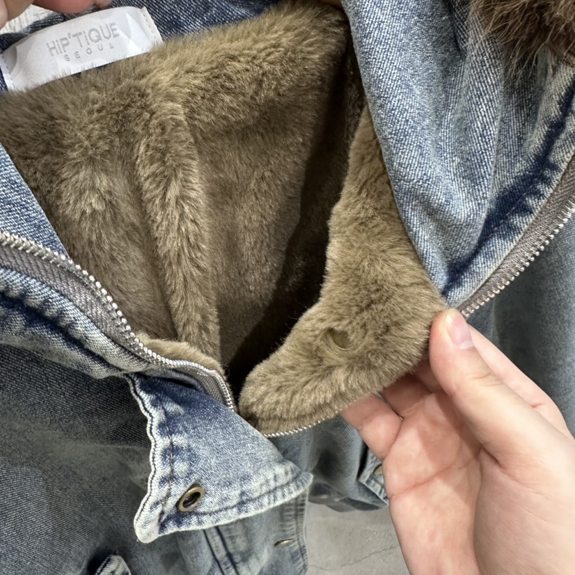 HIPTIQUE東大門㊣代購女士新款熱賣25秋冬真品人氣夾克浣熊HIPTIQUE夾克