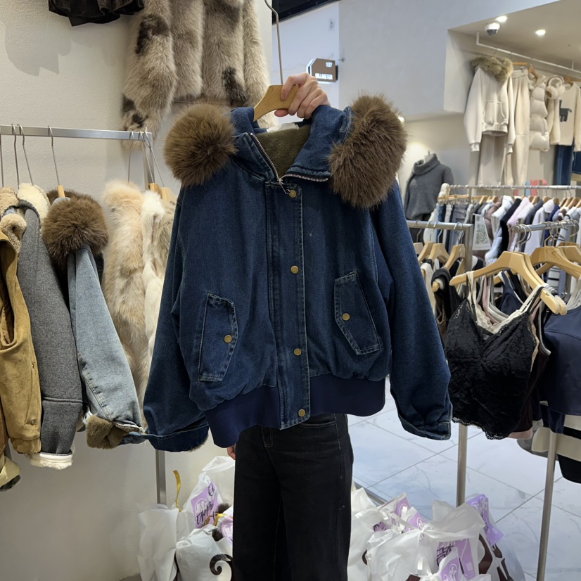 HIPTIQUE東大門㊣代購女士新款熱賣25秋冬真品人氣夾克浣熊HIPTIQUE夾克圖色2