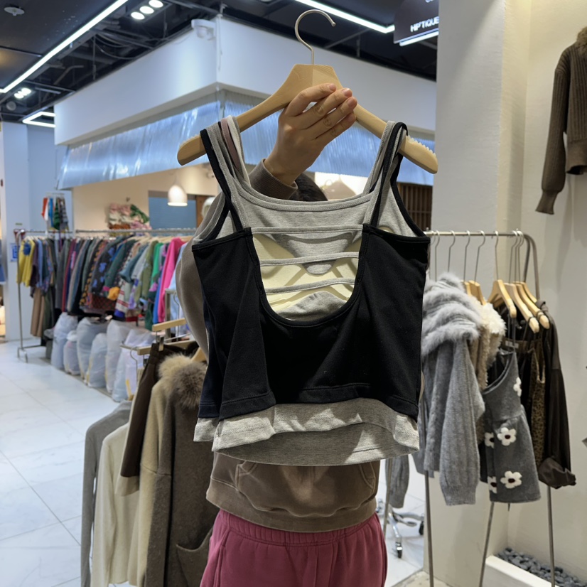 HIPTIQUE韓國直郵㊣女士新品25秋冬休閑真品時尚熱賣吊帶背心HIPTIQUE吊帶/背心