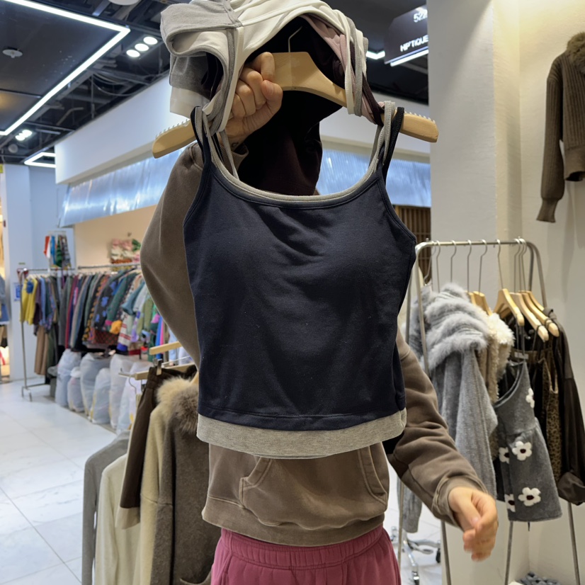 HIPTIQUE韓國直郵㊣女士新品25秋冬休閑真品時尚熱賣吊帶背心HIPTIQUE吊帶/背心圖色3