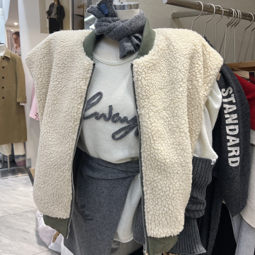 BLACKFRIDAY韓國直郵㊣女裝新款人氣推薦熱賣25秋冬馬甲雙面BLACK FRIDAY馬甲圖色2