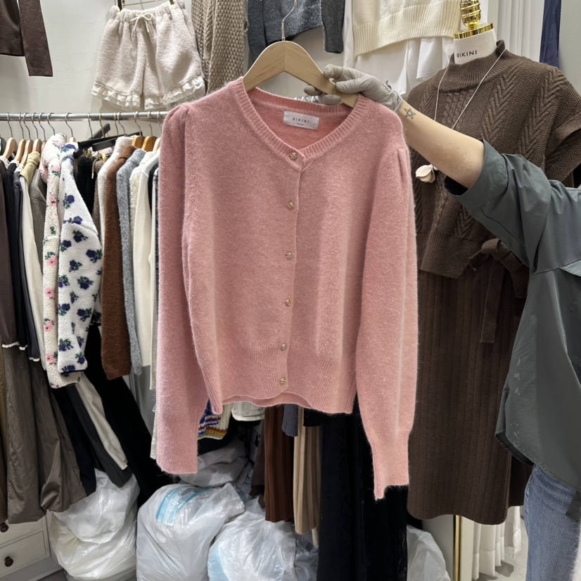 BIKINI東大門㊣實拍女士新品職業時尚真品熱賣針織衫安哥拉BIKINI針織衫圖色2