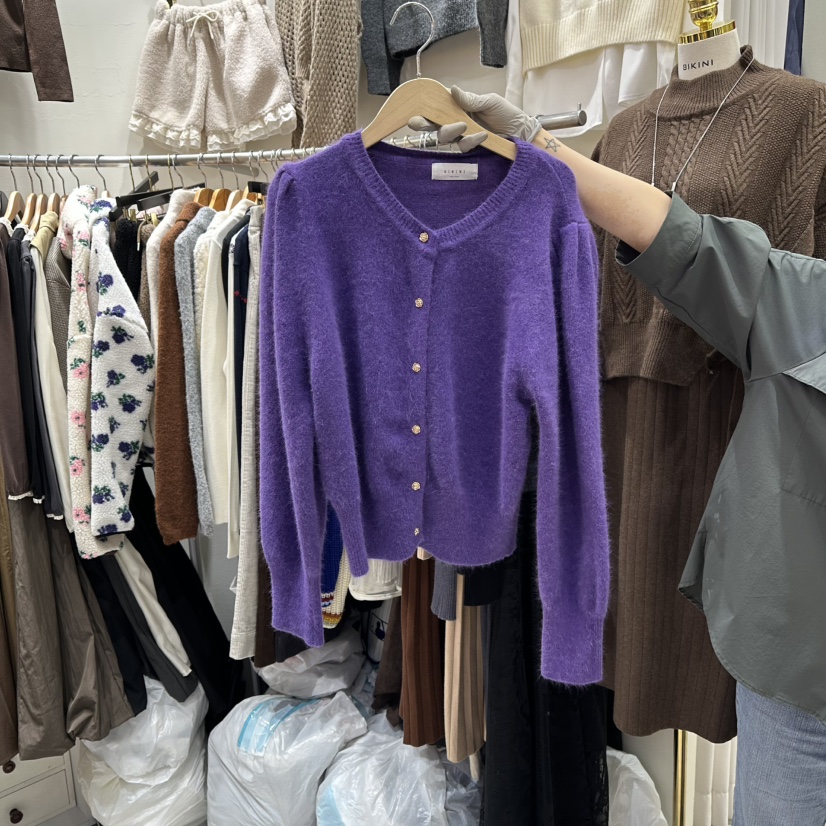 BIKINI東大門㊣實拍女士新品職業時尚真品熱賣針織衫安哥拉BIKINI針織衫圖色7