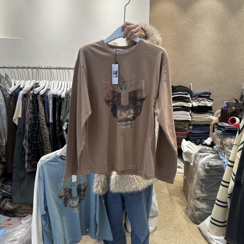 HEIL東大門㊣直郵女裝新品推薦25秋冬休閑時尚職業真品長袖T恤HEIL長袖T恤圖色3