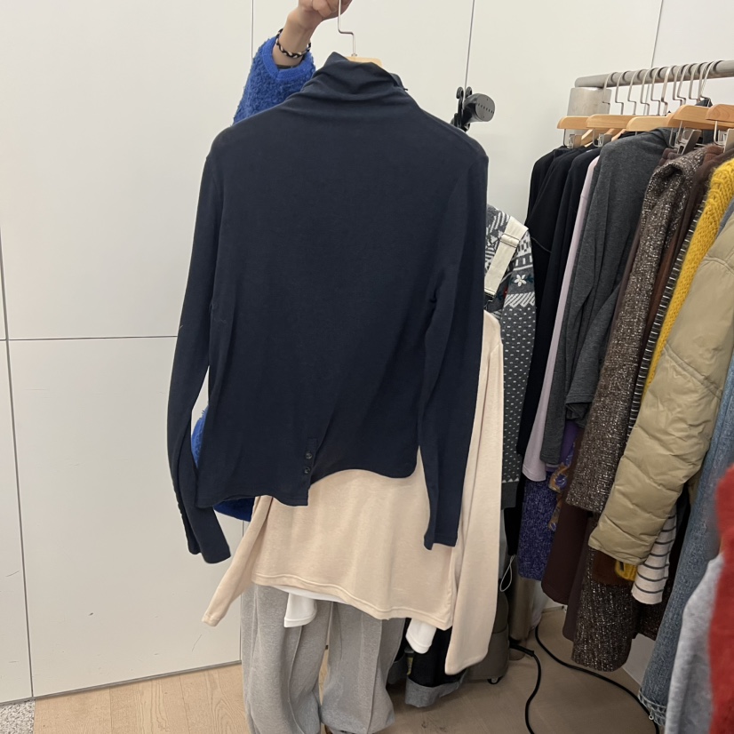 DOHWAJI韓國代購㊣女裝新品職業時尚熱賣真品推薦長袖T恤高領DOHWAJI長袖T恤圖色4