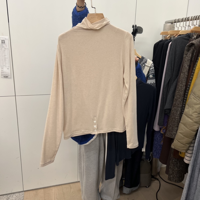 DOHWAJI韓國代購㊣女裝新品職業時尚熱賣真品推薦長袖T恤高領DOHWAJI長袖T恤圖色5