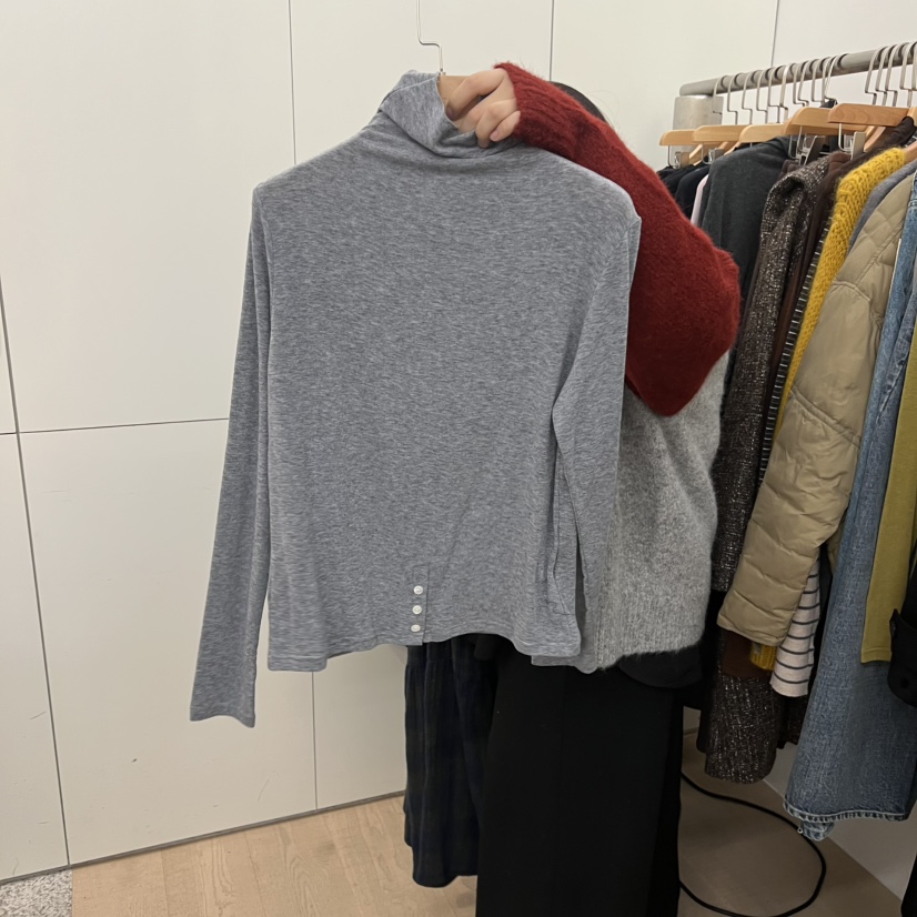 DOHWAJI韓國代購㊣女裝新品職業時尚熱賣真品推薦長袖T恤高領DOHWAJI長袖T恤圖色7