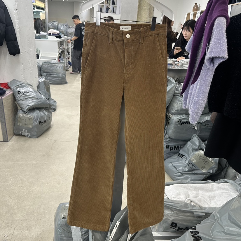 HELVETICA韓國代購㊣女士新品25秋冬休閑人氣休閑褲不含腰帶HELVETICA休閑褲圖色1