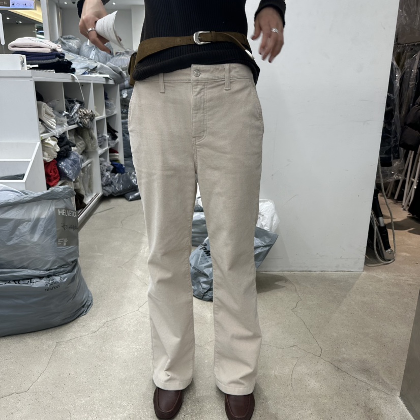 HELVETICA韓國代購㊣女士新品25秋冬休閑人氣休閑褲不含腰帶HELVETICA休閑褲圖色3