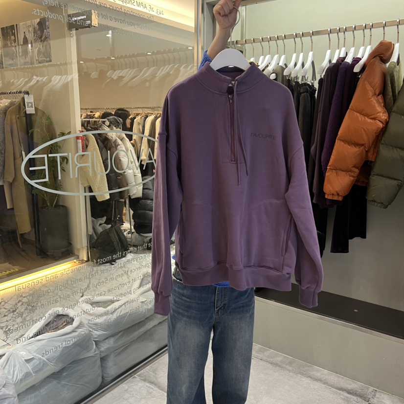 FAVE/FAVOURITE韓國代購㊣女裝新款職業25秋冬推薦衛衣加絨FAVE/FAVOURITE衛衣圖色3