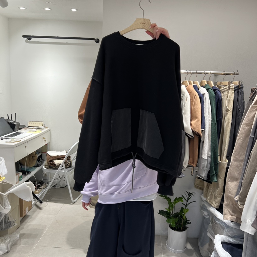 IN KIRA東大門㊣直郵女裝新款熱賣職業推薦衛衣不加絨口袋IN KIRA衛衣圖色2