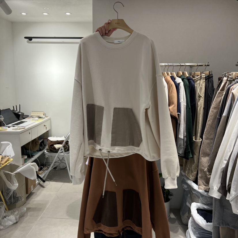 IN KIRA東大門㊣直郵女裝新款熱賣職業推薦衛衣不加絨口袋IN KIRA衛衣圖色3