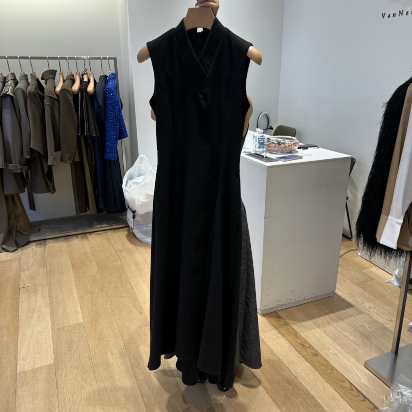VAN NZILL韓國代購㊣女士新款真品25秋冬休閑時尚人氣連衣裙VAN NZILL連衣裙圖色2黑色
