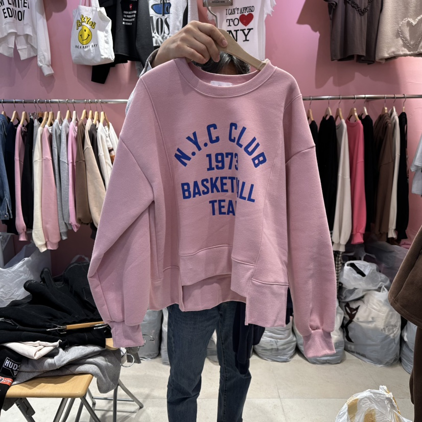 K STORY韓國代購㊣女裝新款休閑真品人氣推薦熱賣衛衣加絨K STORY衛衣圖色1