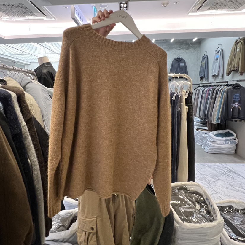 HOWELL東大門㊣直郵女裝新品熱賣時尚人氣25秋冬毛衣男女同款HOWELL毛衣圖色1