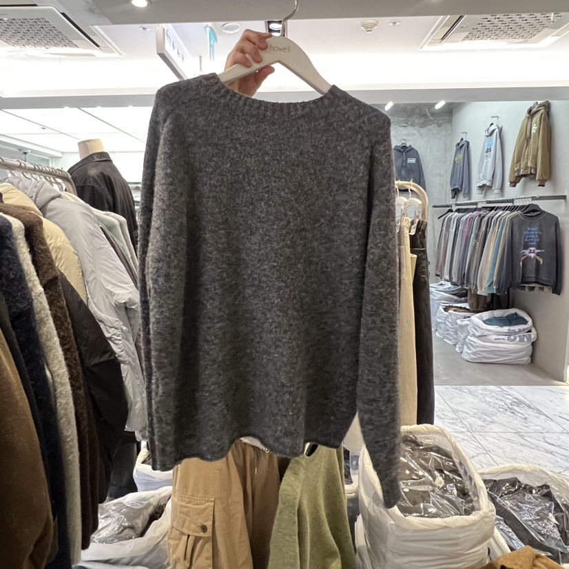 HOWELL東大門㊣直郵女裝新品熱賣時尚人氣25秋冬毛衣男女同款HOWELL毛衣圖色2