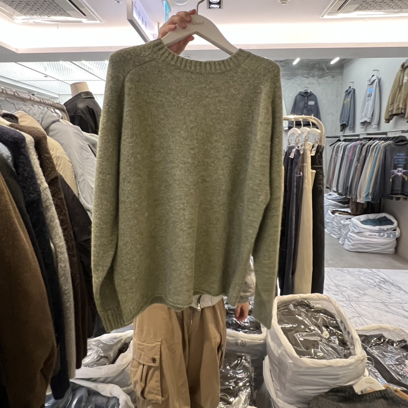 HOWELL東大門㊣直郵女裝新品熱賣時尚人氣25秋冬毛衣男女同款HOWELL毛衣圖色3