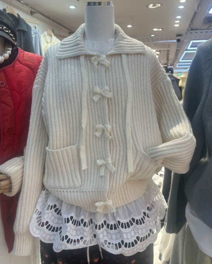 AKRA BY ART韓國代購㊣女士新款職業時尚針織衫不含內搭開衫AKRA BY ART針織衫圖色2