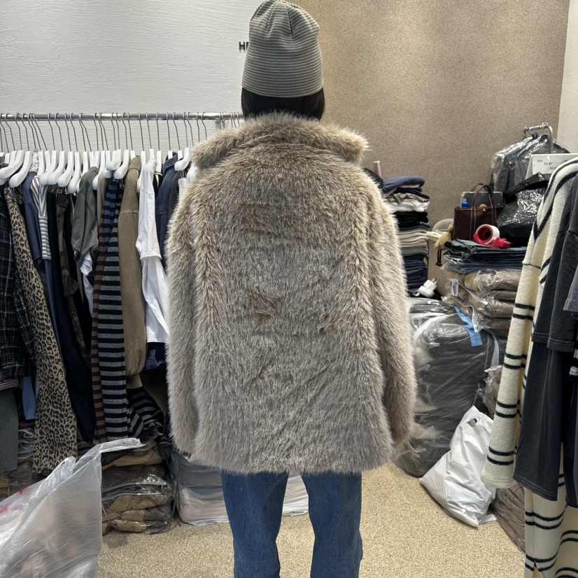 HEIL韓國直郵㊣女士新品休閑推薦職業時尚熱賣短款大衣皮草HEIL短款大衣