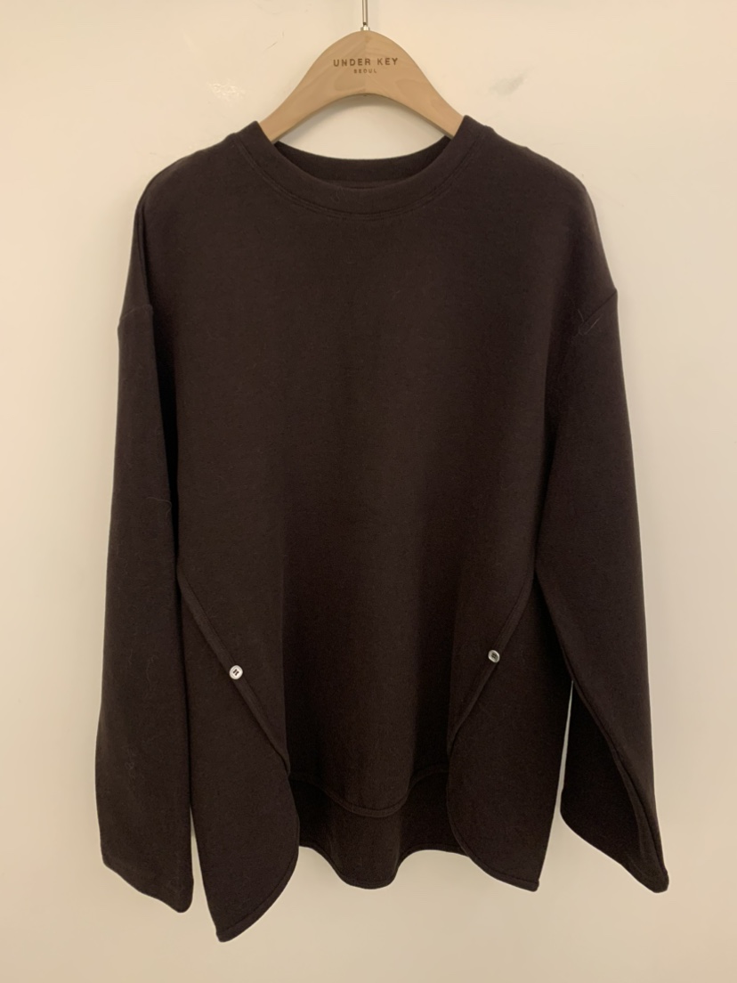 UNDER KEY韓國直郵㊣女士新品推薦休閑職業人氣真品長袖T恤UNDER KEY長袖T恤圖色4棕色