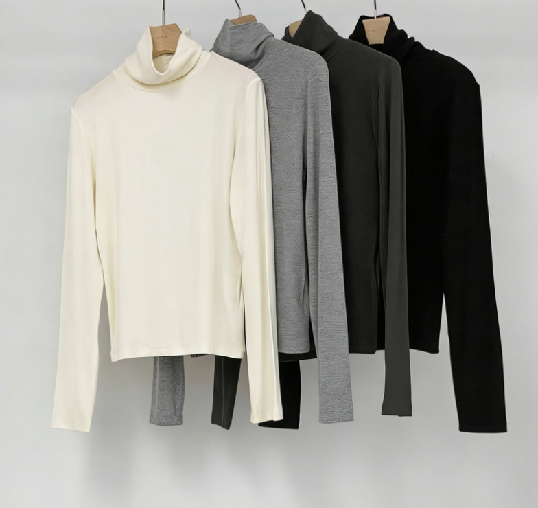 OURIN東大門㊣實拍女士新品人氣休閑25秋冬時尚推薦長袖T恤OURIN長袖T恤圖色3左三色