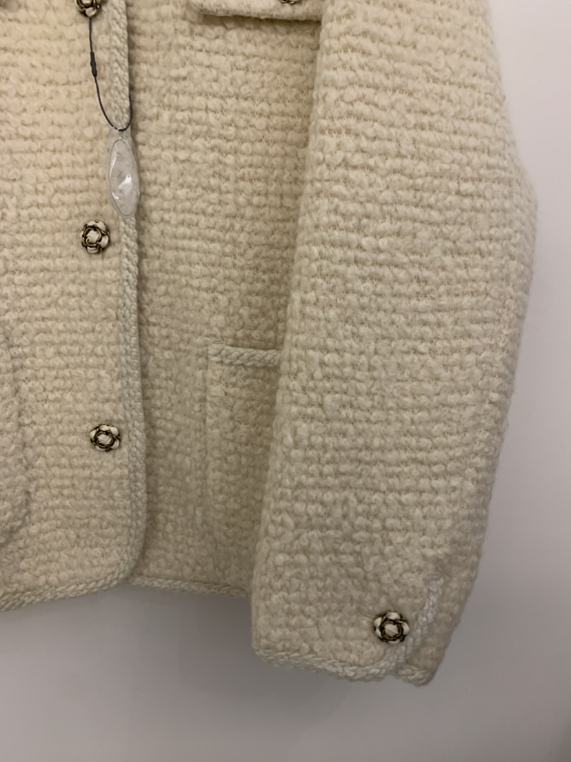 UNDER KEY韓國直郵㊣女裝新款人氣短款羽絨服羊毛花呢鴨絨UNDER KEY短款羽絨服