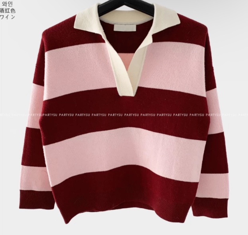 PRIVIE東大門㊣直郵女裝新品熱賣人氣真品25秋冬時尚衛衣V領PRIVIE衛衣圖色1