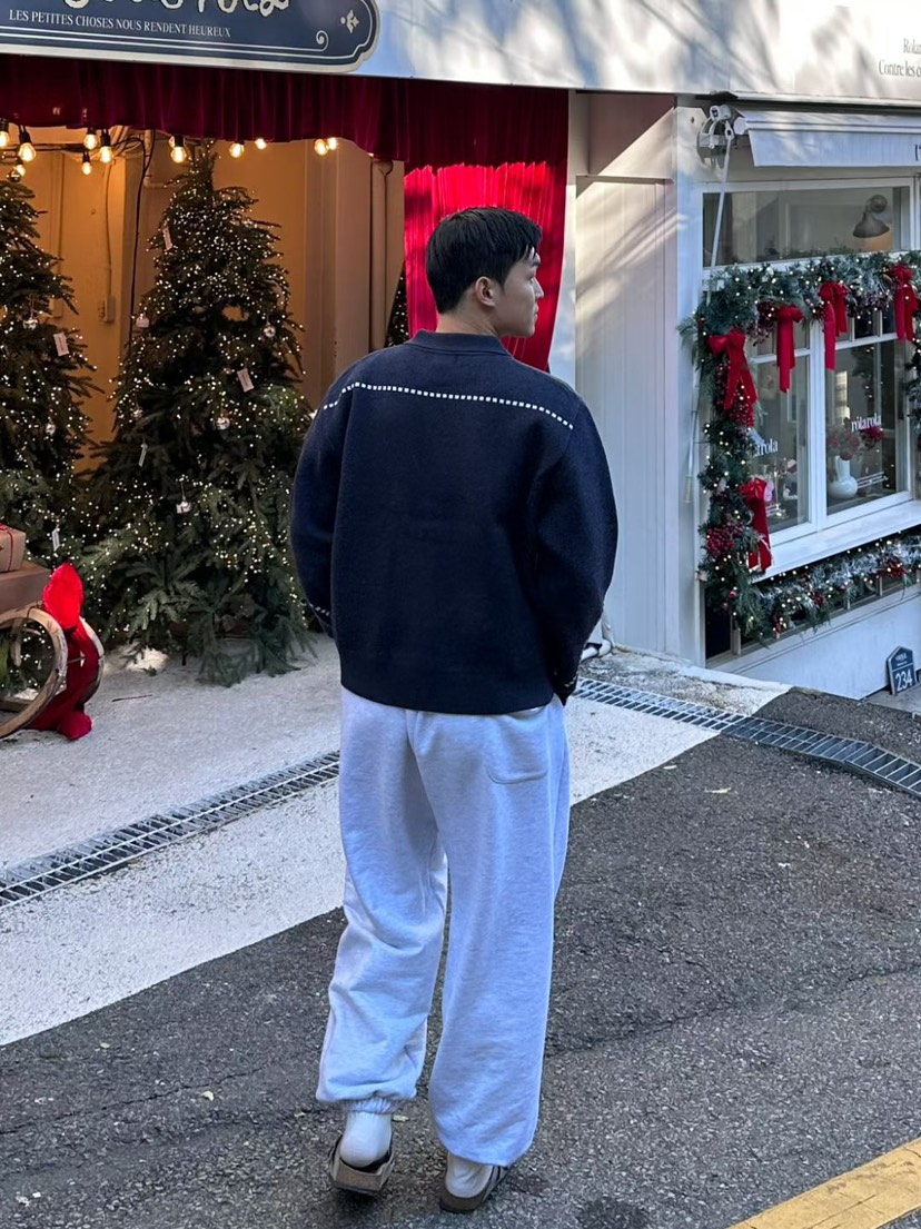 LIBERTE東大門㊣實拍女裝新品熱賣25秋冬職業針織衫花朵開衫LIBERTE針織衫