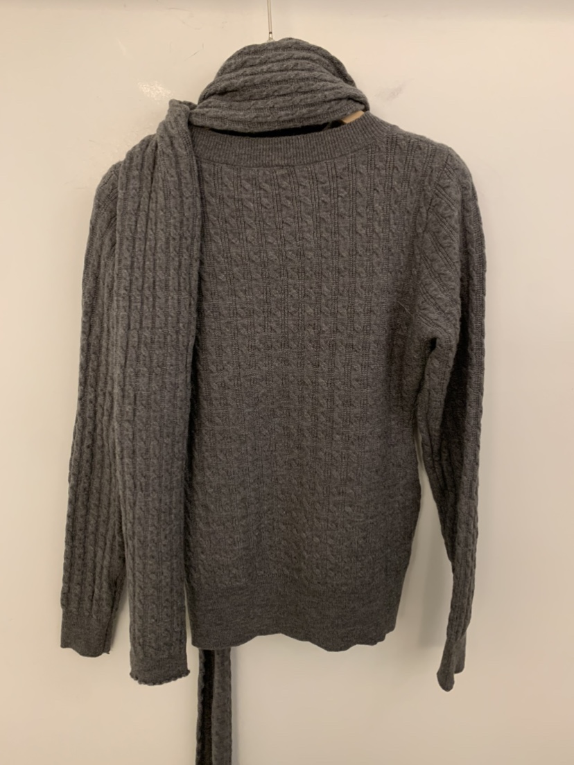 UNDER KEY東大門㊣實拍女裝新款推薦熱賣25秋冬毛衣含圍巾UNDER KEY毛衣