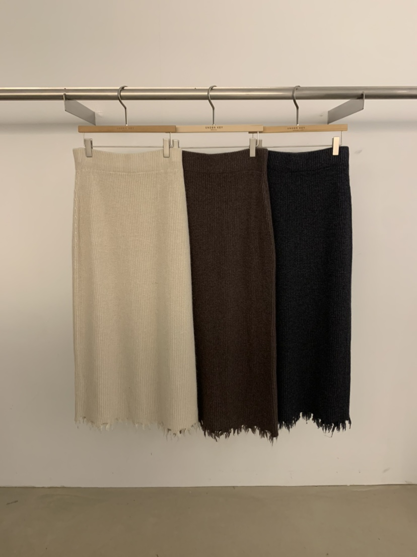 UNDER KEY韓國代購㊣女士新款人氣休閑真品25秋冬熱賣長裙UNDER KEY長裙