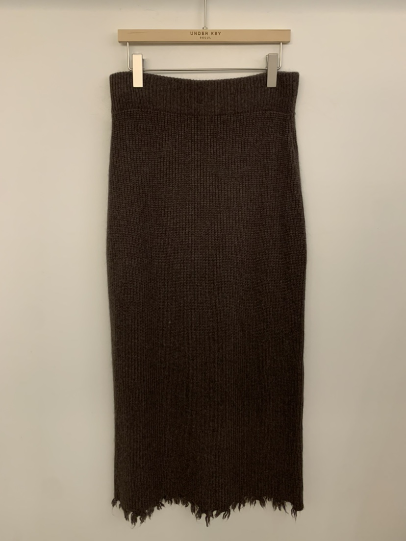 UNDER KEY韓國代購㊣女士新款人氣休閑真品25秋冬熱賣長裙UNDER KEY長裙圖色3棕色