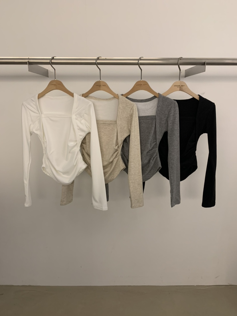 UNDER KEY東大門㊣代購女裝新款真品休閑時尚25秋冬長袖T恤UNDER KEY長袖T恤