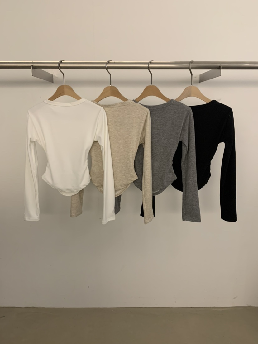 UNDER KEY東大門㊣代購女裝新款真品休閑時尚25秋冬長袖T恤UNDER KEY長袖T恤