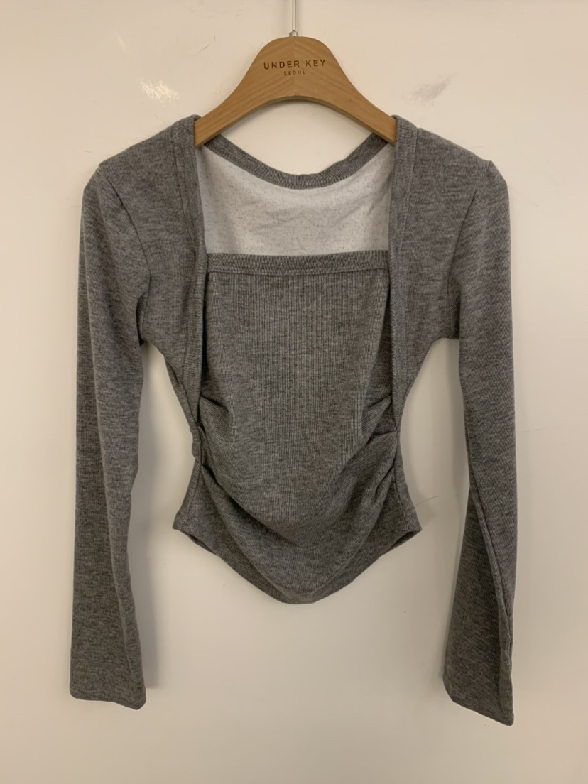 UNDER KEY東大門㊣代購女裝新款真品休閑時尚25秋冬長袖T恤UNDER KEY長袖T恤圖色3