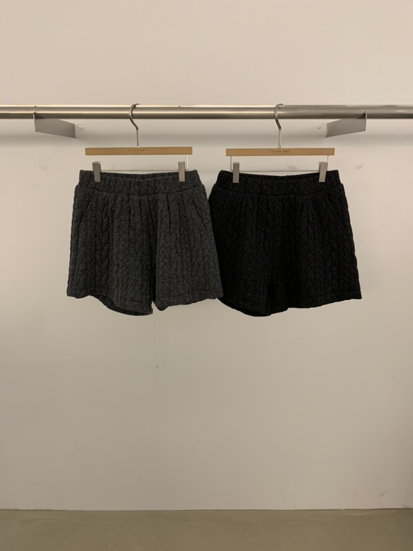 UNDER KEY東大門㊣實拍女裝新品休閑時尚職業人氣短褲羊毛UNDER KEY短褲