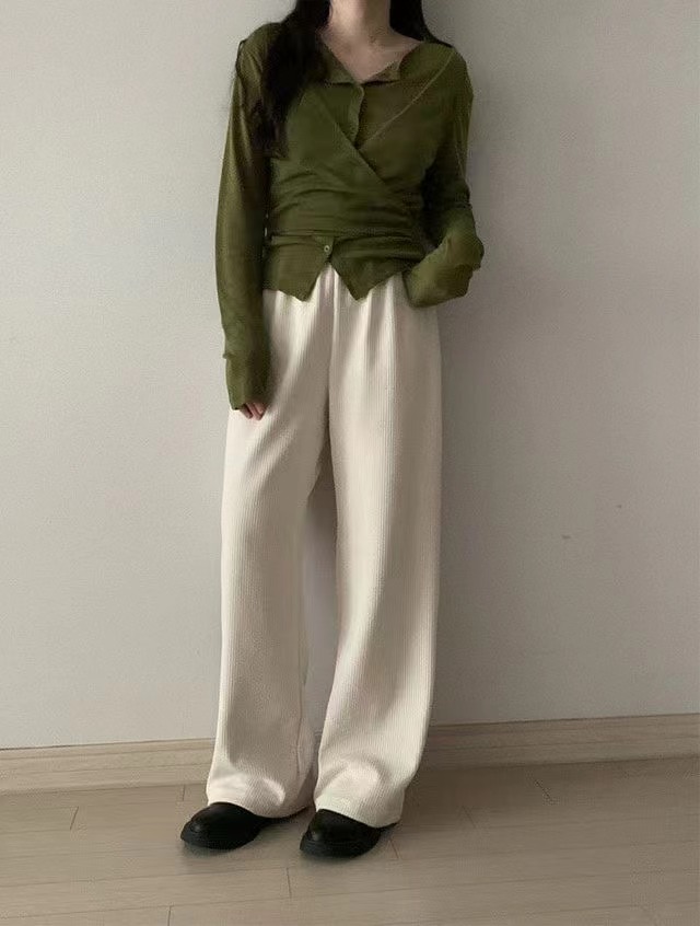 MAYBEEN東大門㊣直郵女裝新品休閑25秋冬推薦熱賣真品休閑褲MAYBEEN休閑褲