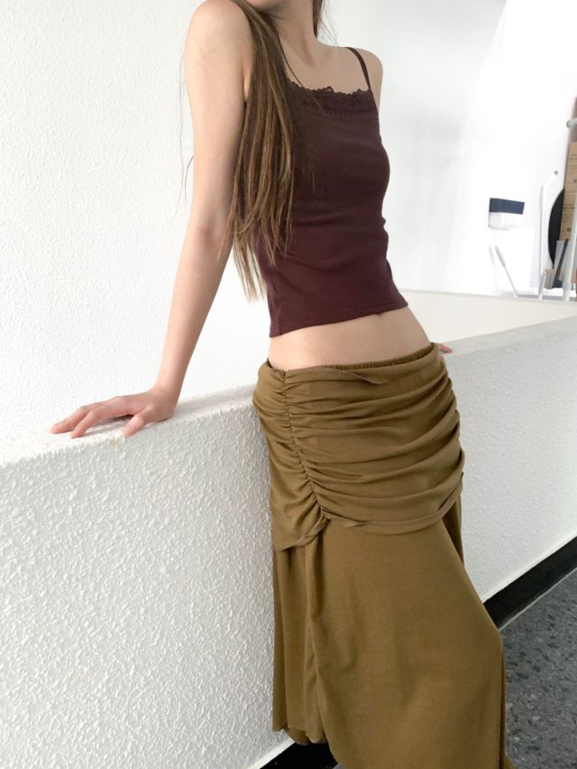 LIVE FOREVER韓國直郵㊣女士新款時尚真品人氣職業休閑長裙LIVE FOR_EVER長裙